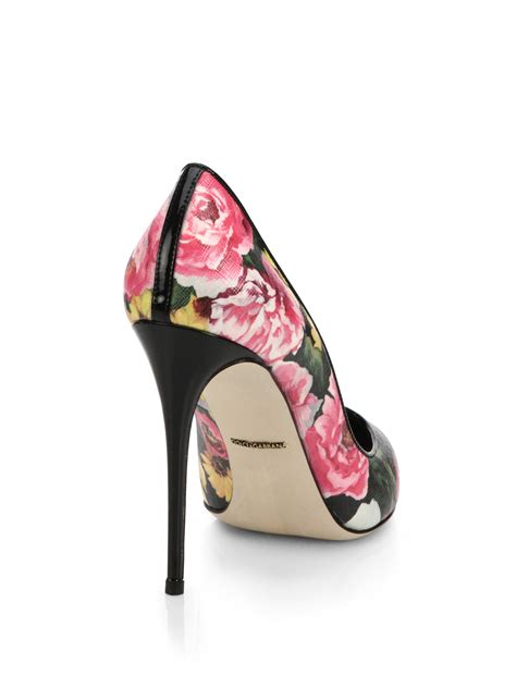 dolce gabbana floral print pumps|farfetch dolce gabbana pumps.